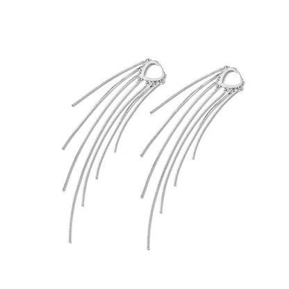 🎉✨14K Gold Plated Long Tassel Earrings for Women