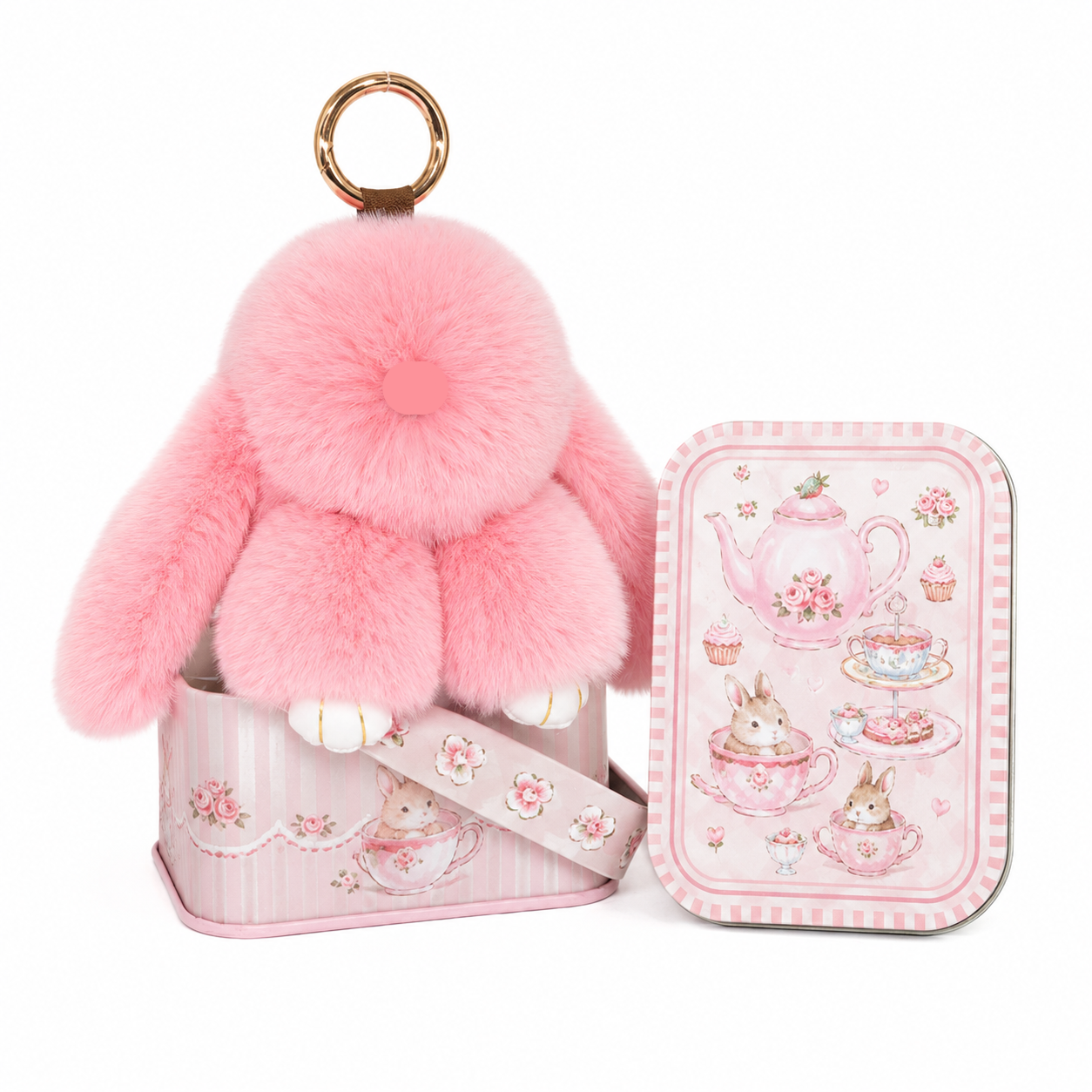 🐰 Handcrafted Soft Bunny Charm: Adorable Plush Rabbit Ornament 🎀
