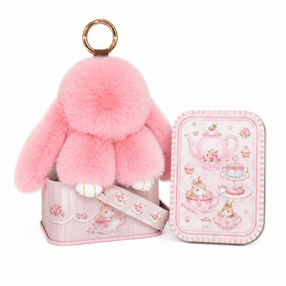 🐰 Handcrafted Soft Bunny Charm: Adorable Plush Rabbit Ornament 🎀