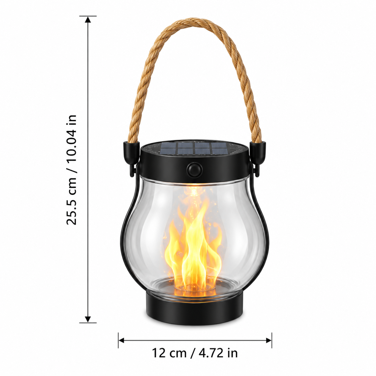 🔥 Get Ready for Cozy Outdoor Nights – Solar Flickering Flame Camp Light 💡✨