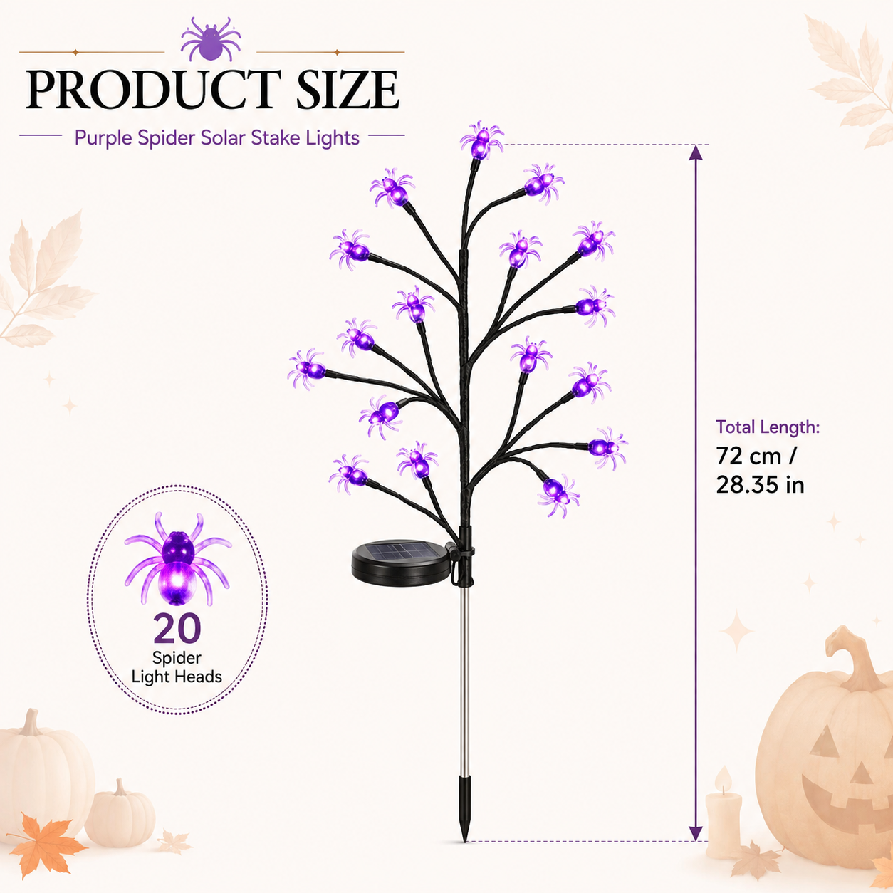 🔥HOT DEAL – 50% OFF🎃 Pumpkin Solar Stake Lights