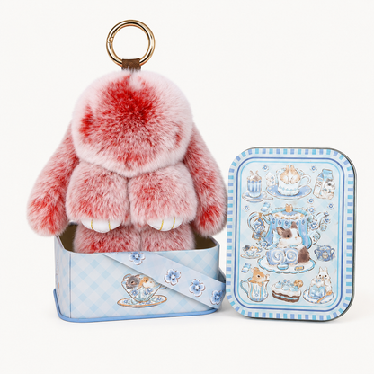 🐰 Handcrafted Soft Bunny Charm: Adorable Plush Rabbit Ornament 🎀