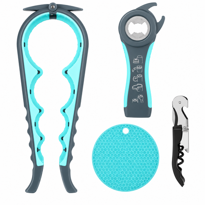 6-in-1 Multi-Function Jar & Bottle Opener – Easy Grip