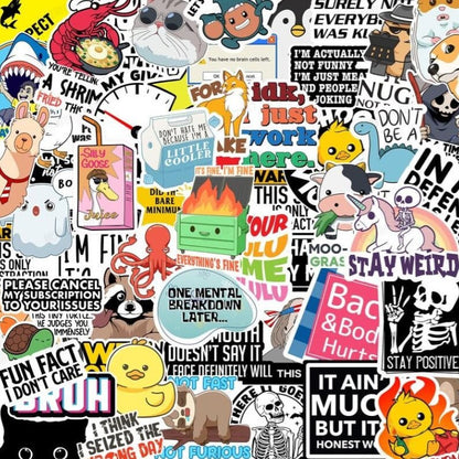 🎨💥 GET 50% OFF NOW! 130-Piece Funny Graffiti Stickers
