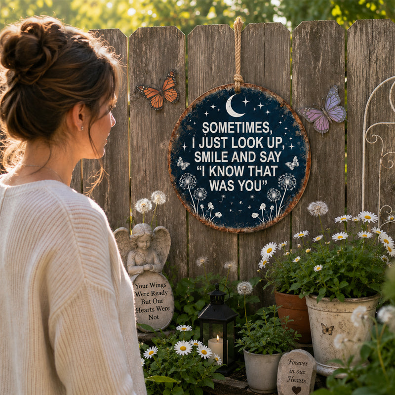 🌿 Limited-Time 49% OFF | Memorial Hanging Garden Sign 🦋 A Heartfelt Reminder of Loved Ones Nearby
