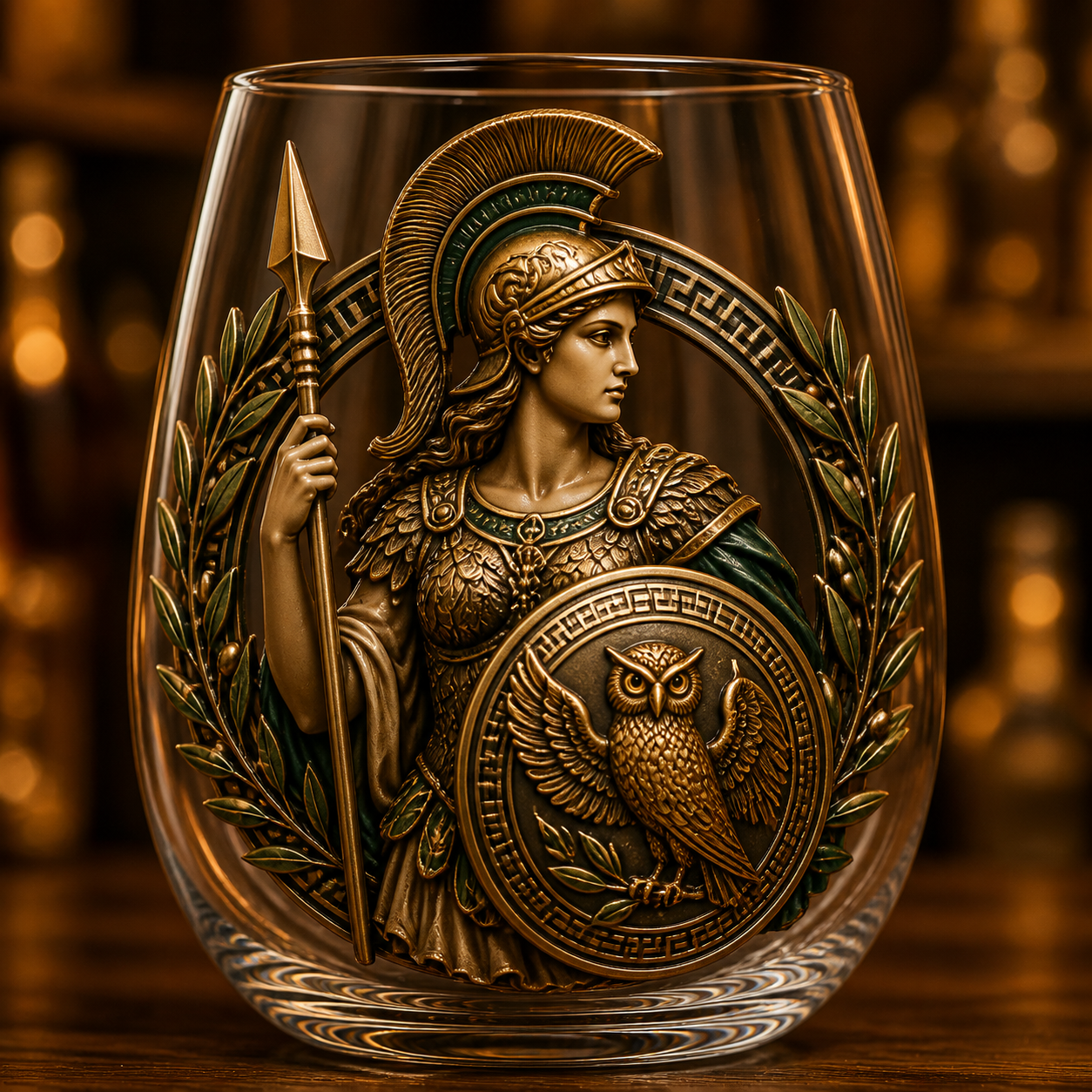 ⚡ Mythic Pantheon 3D Glass Collection – Raised Greek Gods Art Cup, Collectible Mythology Drinkware & Legendary Gift