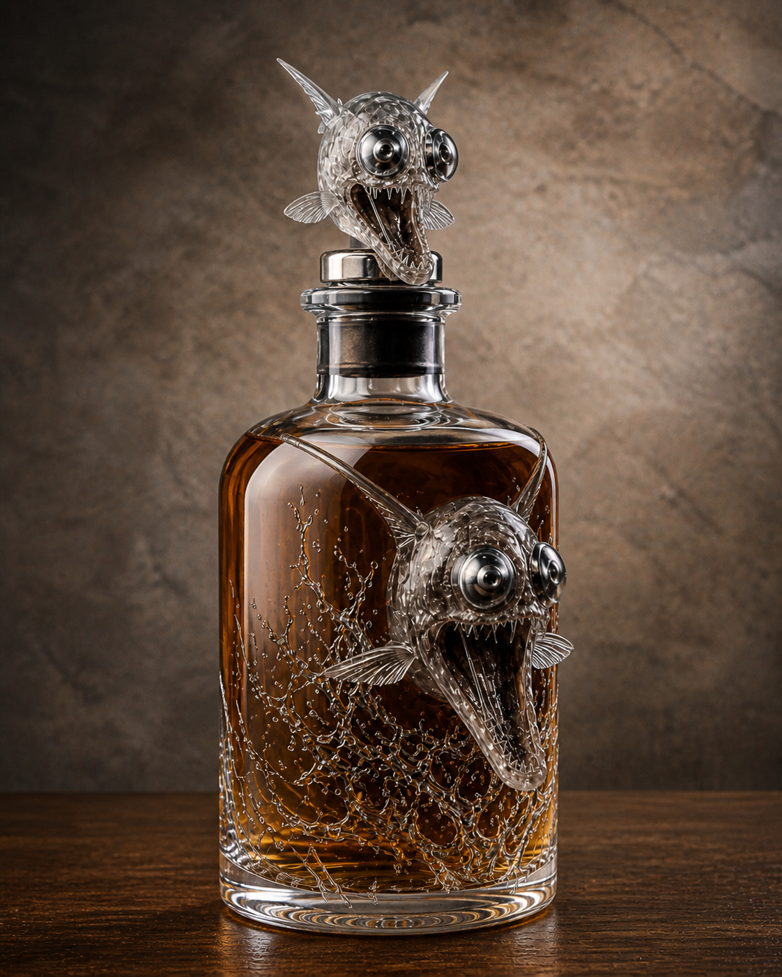 🌊 Night Stalker Deep-Sea Whiskey Decanter – 3D Collector Bottle