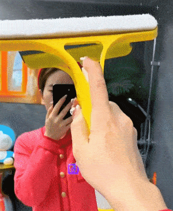 3-in-1 Window Cleaner: Spray + Scrub + Squeegee for Home & Car✨