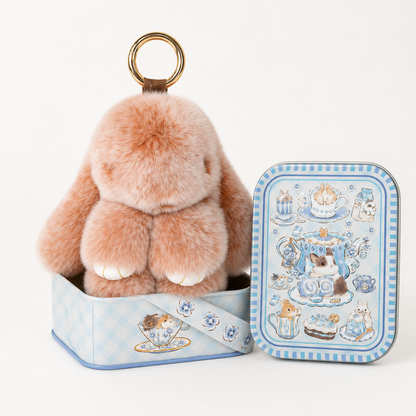 🐰 Handcrafted Soft Bunny Charm: Adorable Plush Rabbit Ornament 🎀