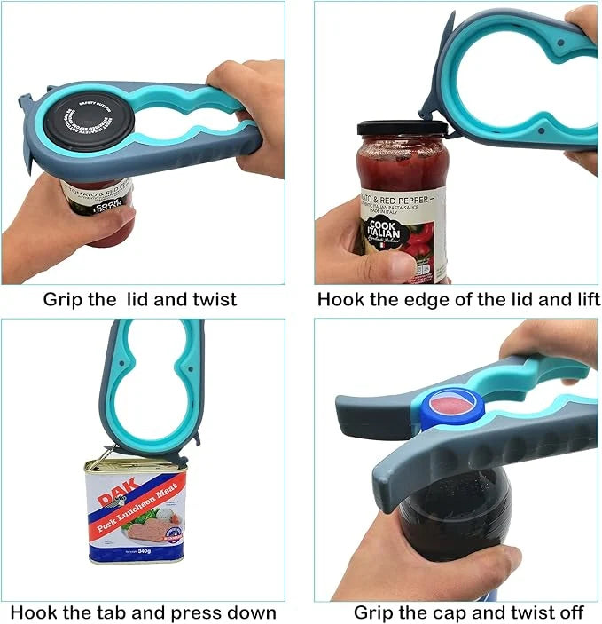 Easy grip kitchen opener