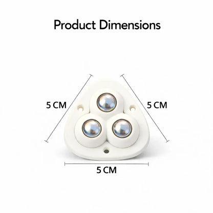 Move Sofas, Fridges & Almirahs Effortlessly - Heavy Duty 360° Rotating Furniture Mover Wheels