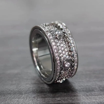 💍 Personalized Rotatable Gear Ring ✨