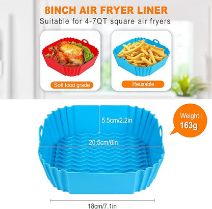 High-Temperature Resistant Air Fryer Silicone Baking Tray