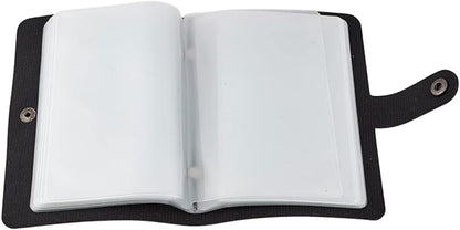 ✝️ Catholic Genuine Leather Holy Card Holder – Pocket Prayer Card Organizer with Snap Closure