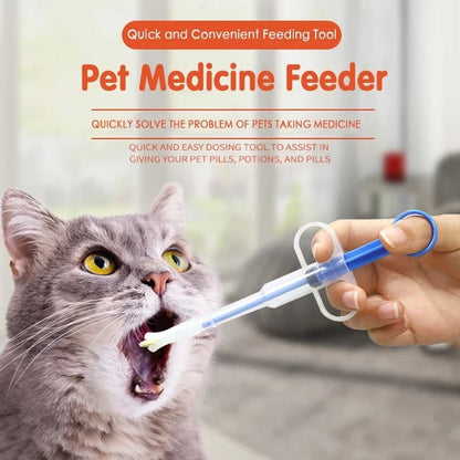 💉 2-in-1 Pet Medicine Feeder – For Pills & Liquid Medication 🐾
