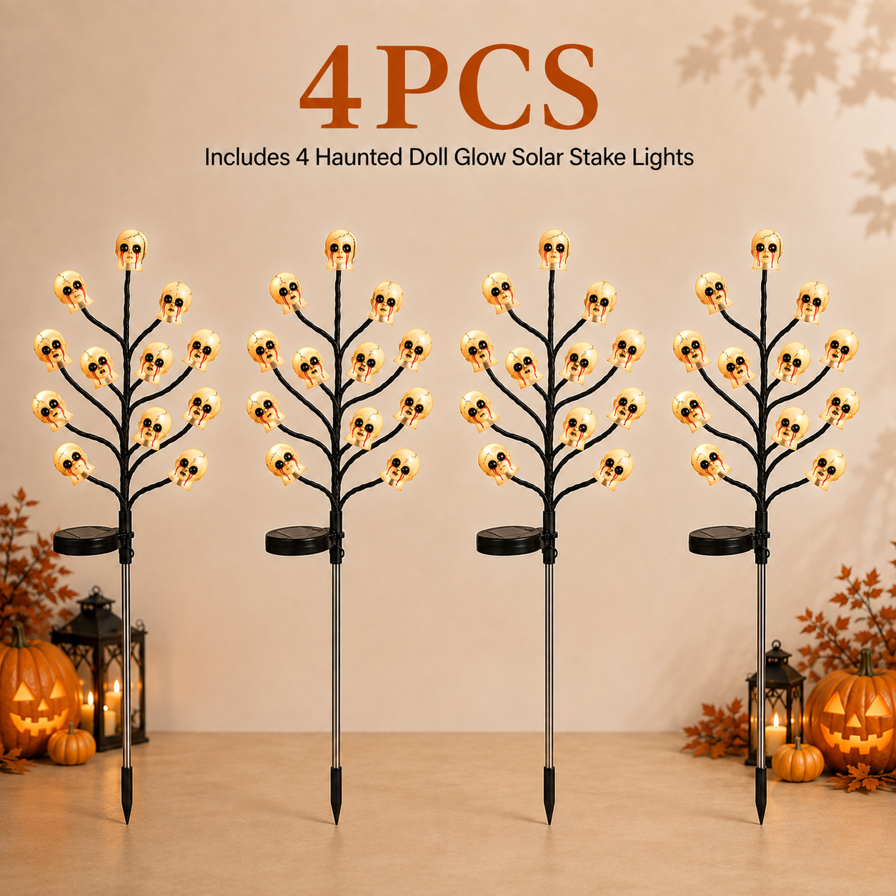 🔥HOT DEAL – 50% OFF🎃 Pumpkin Solar Stake Lights