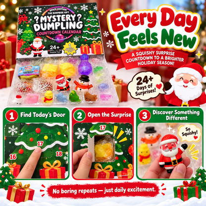 🎄 Space Edition Mystery Squishy Countdown Calendar | 🎁 24 Days of Different Surprises