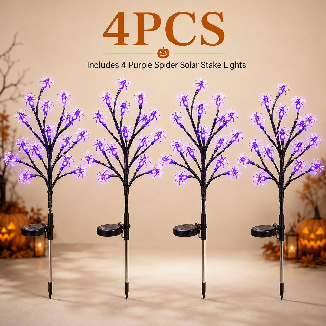 🔥HOT DEAL – 50% OFF🎃 Pumpkin Solar Stake Lights
