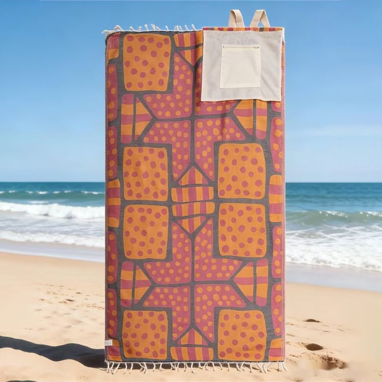 ⏰2026 HOT SALE 49% OFF - 🏖️2-in-1 Convertible Towel & Backpack with Inner Zip Pocket & Sand-Repelling Fabric
