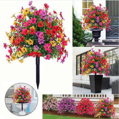 🔥 Best Seller🌸 🌿 UV-Resistant & Waterproof Artificial Daisy & Eucalyptus Stakes – Indoor & Outdoor Floral Decor