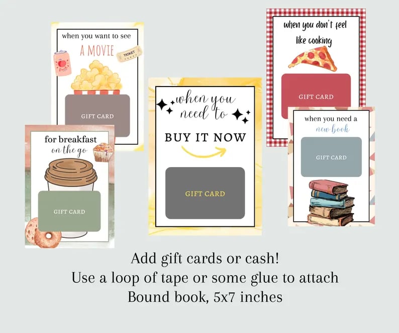 🎄📚Christmas Gift Card Book 🎁Surprises On Every Page-Hardcover & Durability Line