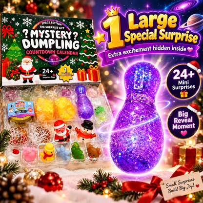 🎄 Space Edition Mystery Squishy Countdown Calendar | 🎁 24 Days of Different Surprises