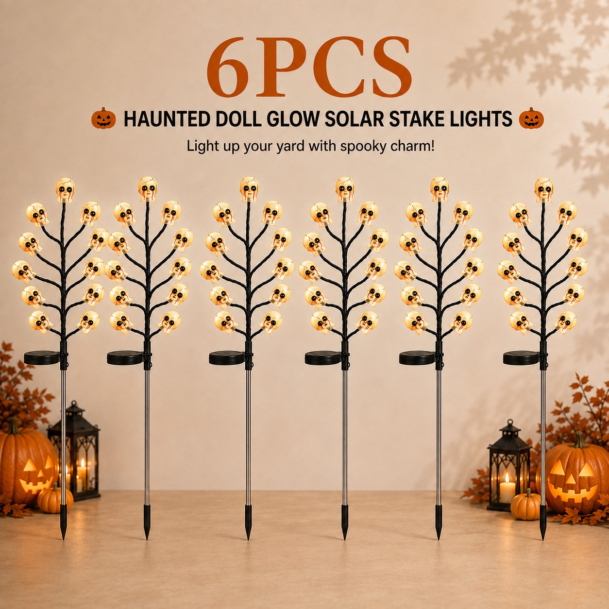 🔥HOT DEAL – 50% OFF🎃 Pumpkin Solar Stake Lights