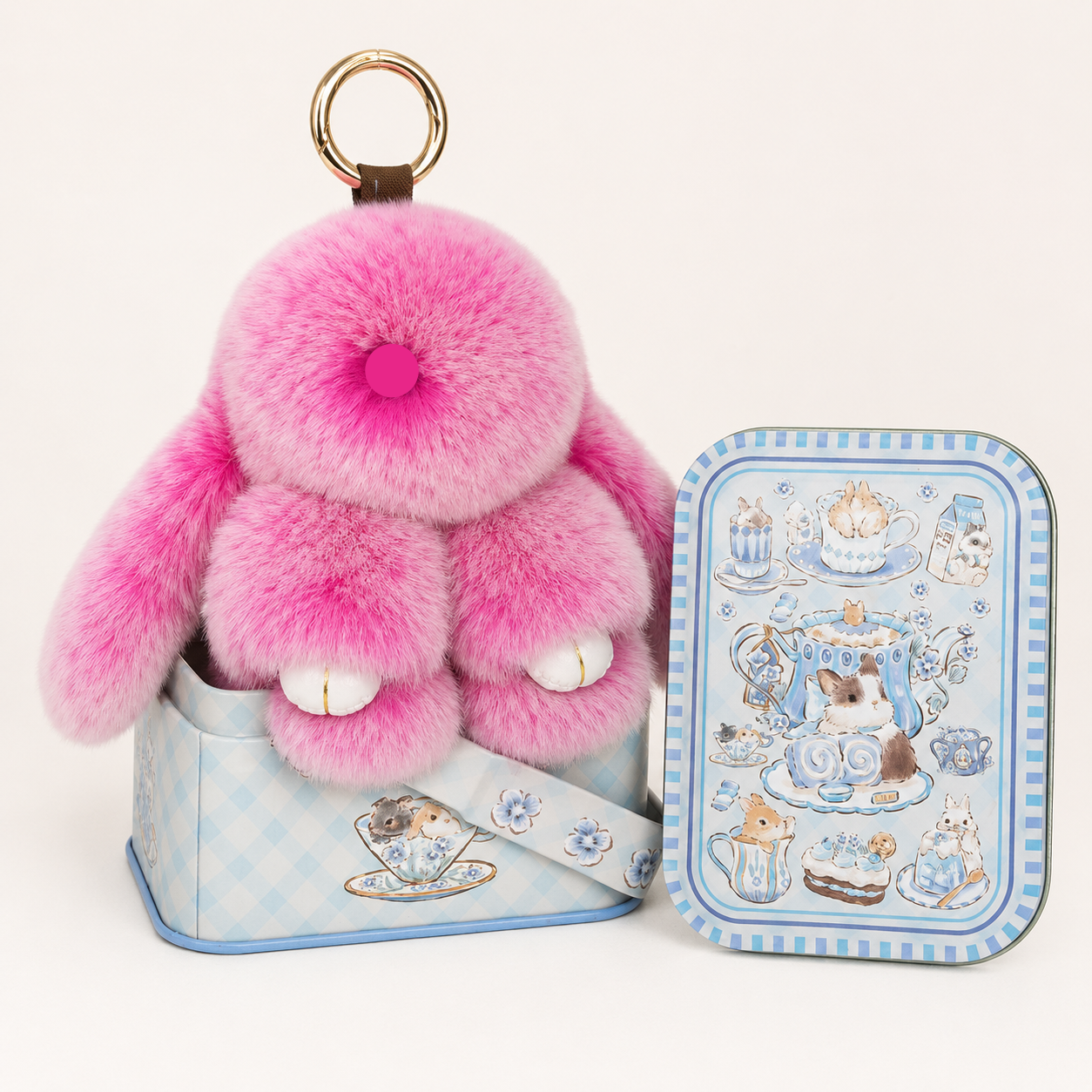 🐰 Handcrafted Soft Bunny Charm: Adorable Plush Rabbit Ornament 🎀