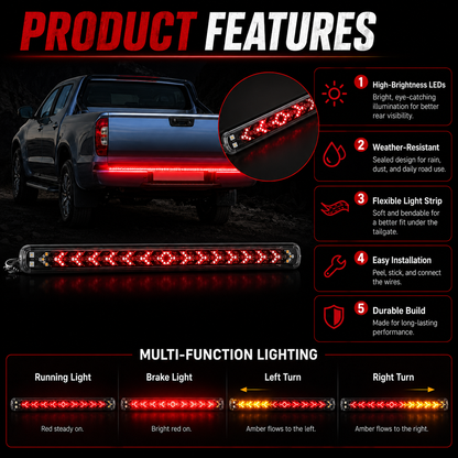 🔥Last day sale 50% OFF💡🚗60-Inch LED Tailgate Light Bar Strip