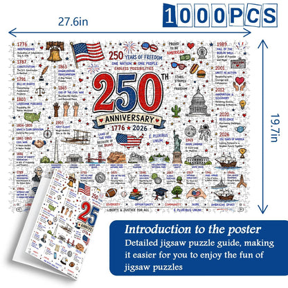 🧩🦅Patriotic America Jigsaw Puzzle - 1000 Pieces