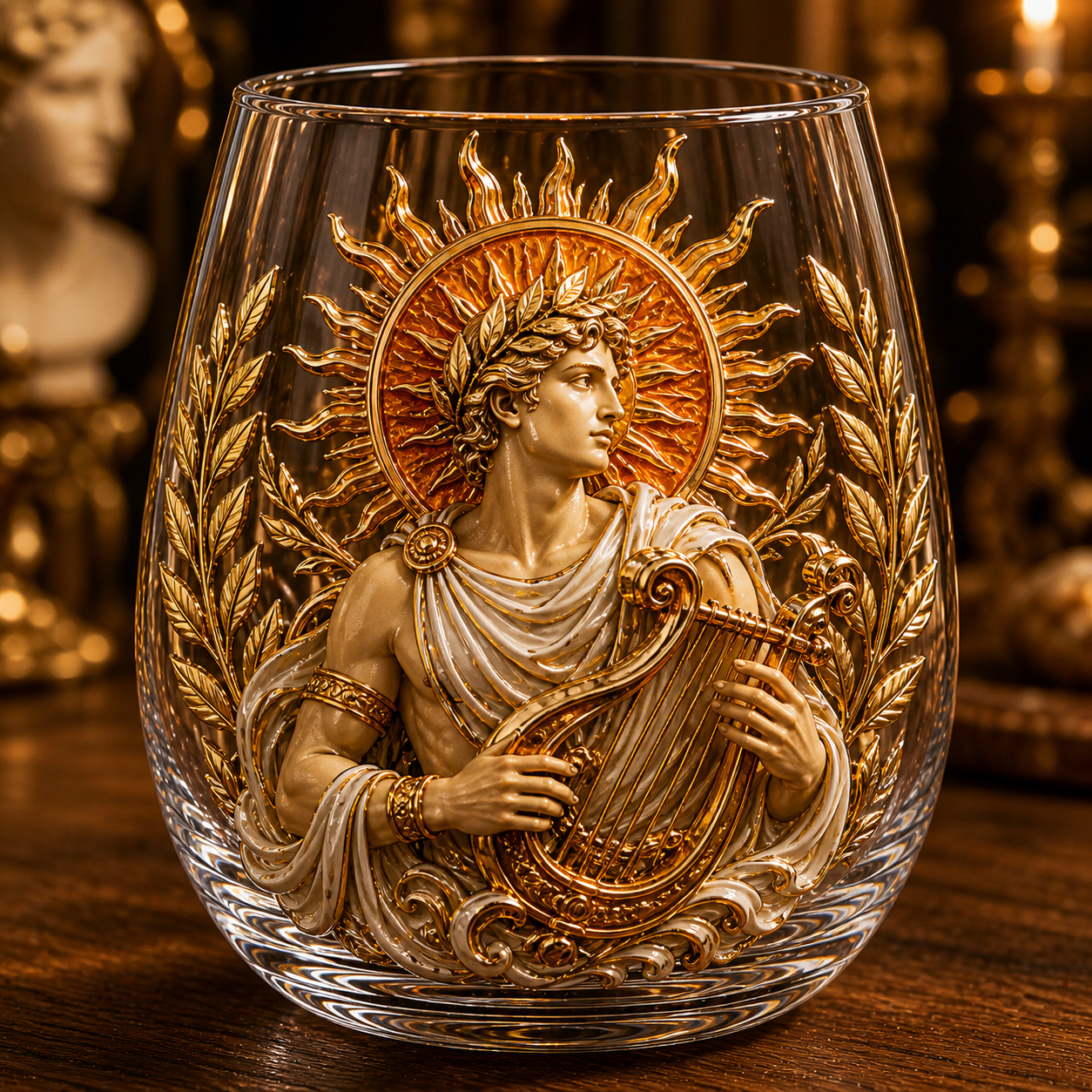 ⚡ Mythic Pantheon 3D Glass Collection – Raised Greek Gods Art Cup, Collectible Mythology Drinkware & Legendary Gift