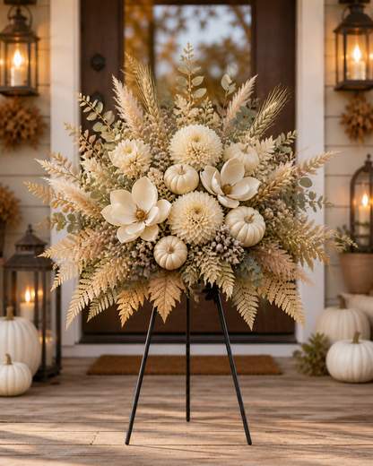 🍂 Everlasting Harvest Floral Garden Stake Collection | 6 Fall Porch Arrangements + Complete Set