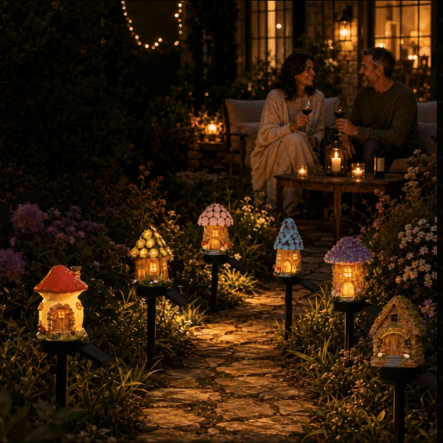 🍄🏡 Solar Mushroom Garden Light – Create a Cozy Fairy-Tale Glow Outdoors 🌙