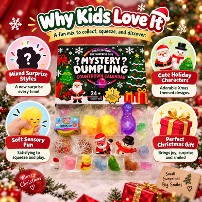 🎄 Space Edition Mystery Squishy Countdown Calendar | 🎁 24 Days of Different Surprises
