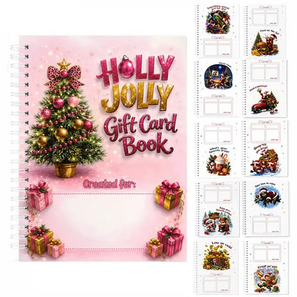 🔥🎁50% OFF!!!🎅Christmas Gift Card Booklet -👍DIY Spiral-Bound Christmas Gift Card Holder Book