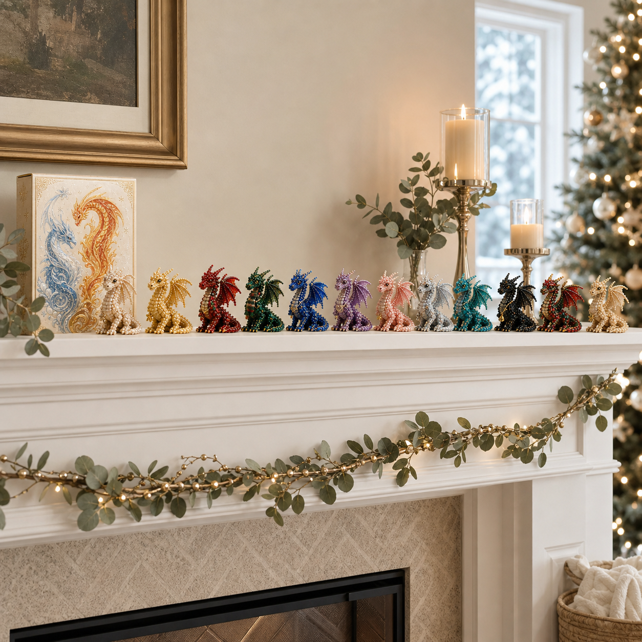 🐉✨ 24 Days of Pearl-Inspired Dragons Advent Calendar - 24 Christmas Collectibles