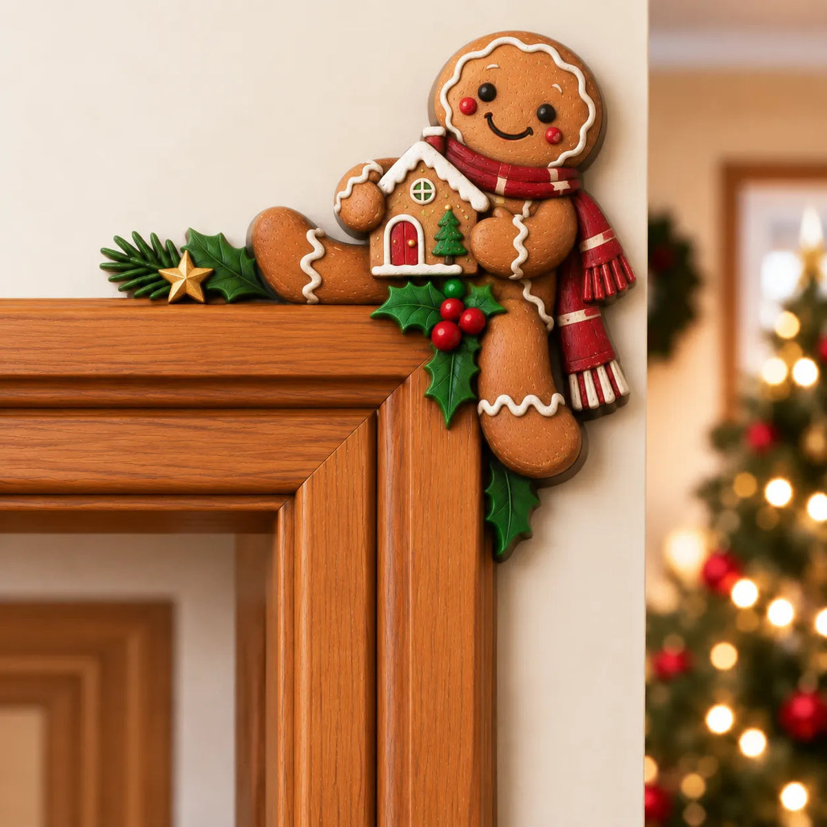 🔥 LIMITED-TIME 49% OFF  Christmas Peekaboo Door Frame Corner Decor🎄