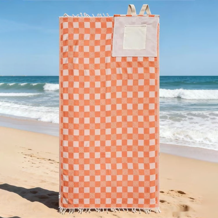 ⏰2026 HOT SALE 49% OFF - 🏖️2-in-1 Convertible Towel & Backpack with Inner Zip Pocket & Sand-Repelling Fabric