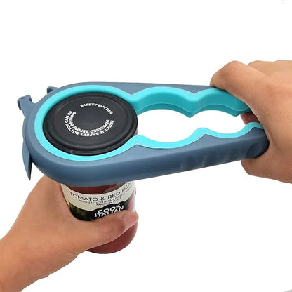 6-in-1 Multi-Function Jar & Bottle Opener – Easy Grip