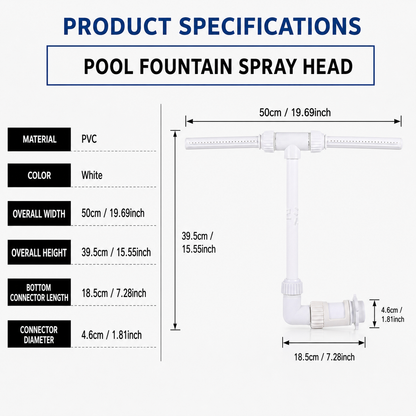 💦 Summer Pool Upgrade Sale — Pool Fountain Spray Head 51% OFF NOW🔥