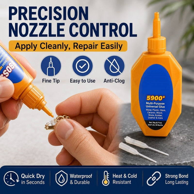 Quick-Dry Multifunctional Super Glue Adhesive