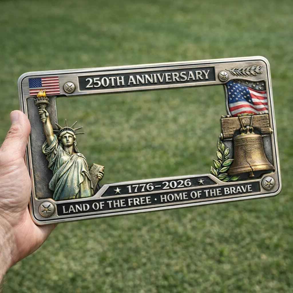 🗽250th Anniversary Commemorative License Plate Frame🚗