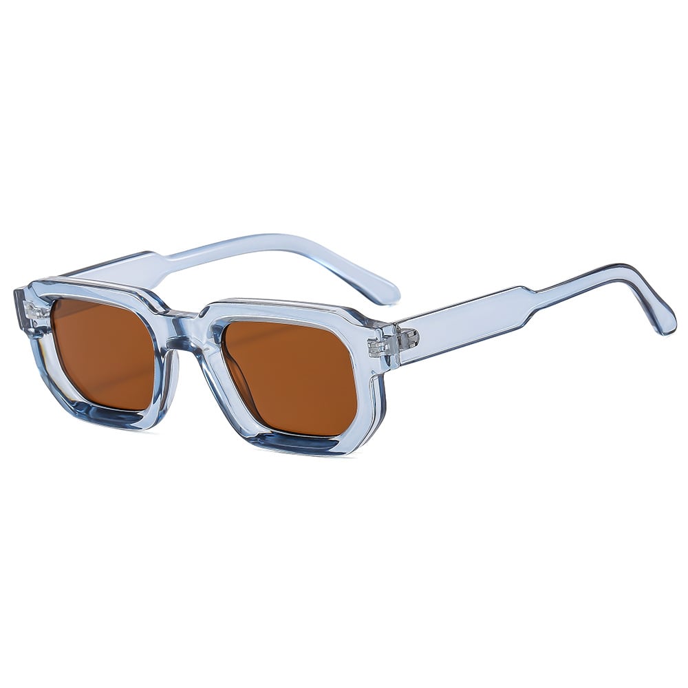 🕶️🔆 6 - Pack Vintage Rectangle Frame Sunglasses for Men & Women with UV400 Protection