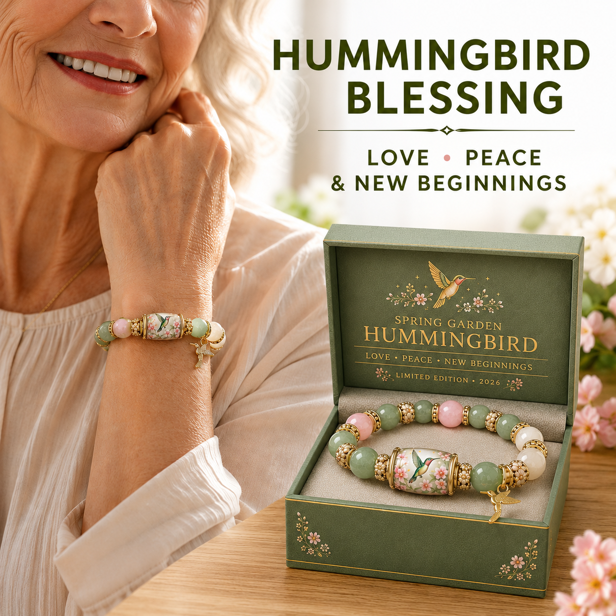 🔥Hot Sale 49% off🌿 Love, Peace & Spring Blessings 💖 | 2026 Limited Edition Bracelet