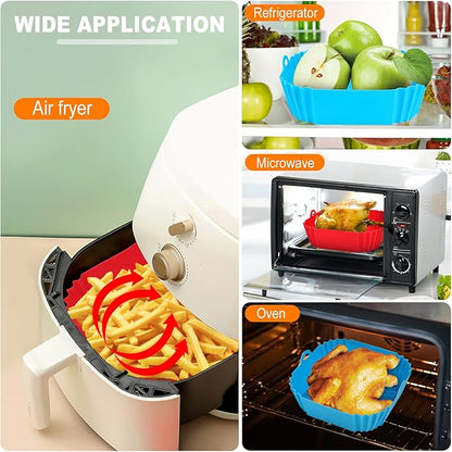 High-Temperature Resistant Air Fryer Silicone Baking Tray