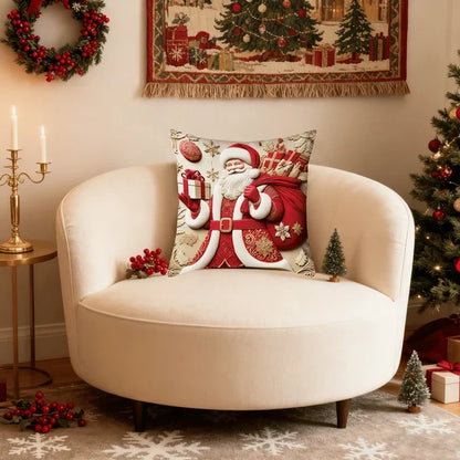 🎅 Christmas Best Seller❤️ Festive Red Pillow Cover — Add Holiday Cheer to Your Home