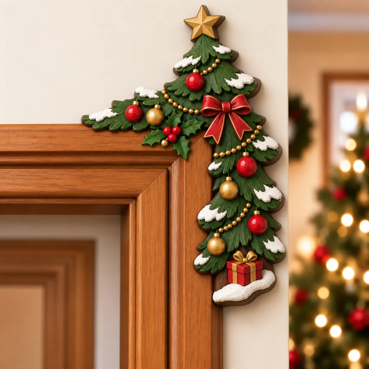 🔥 LIMITED-TIME 49% OFF  Christmas Peekaboo Door Frame Corner Decor🎄