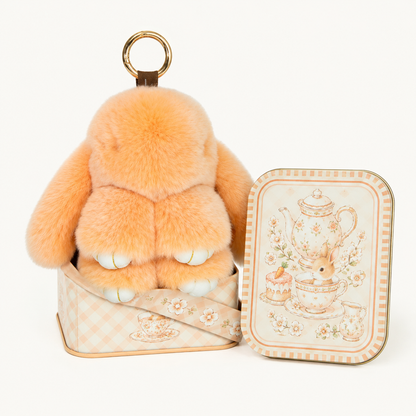 🐰 Handcrafted Soft Bunny Charm: Adorable Plush Rabbit Ornament 🎀