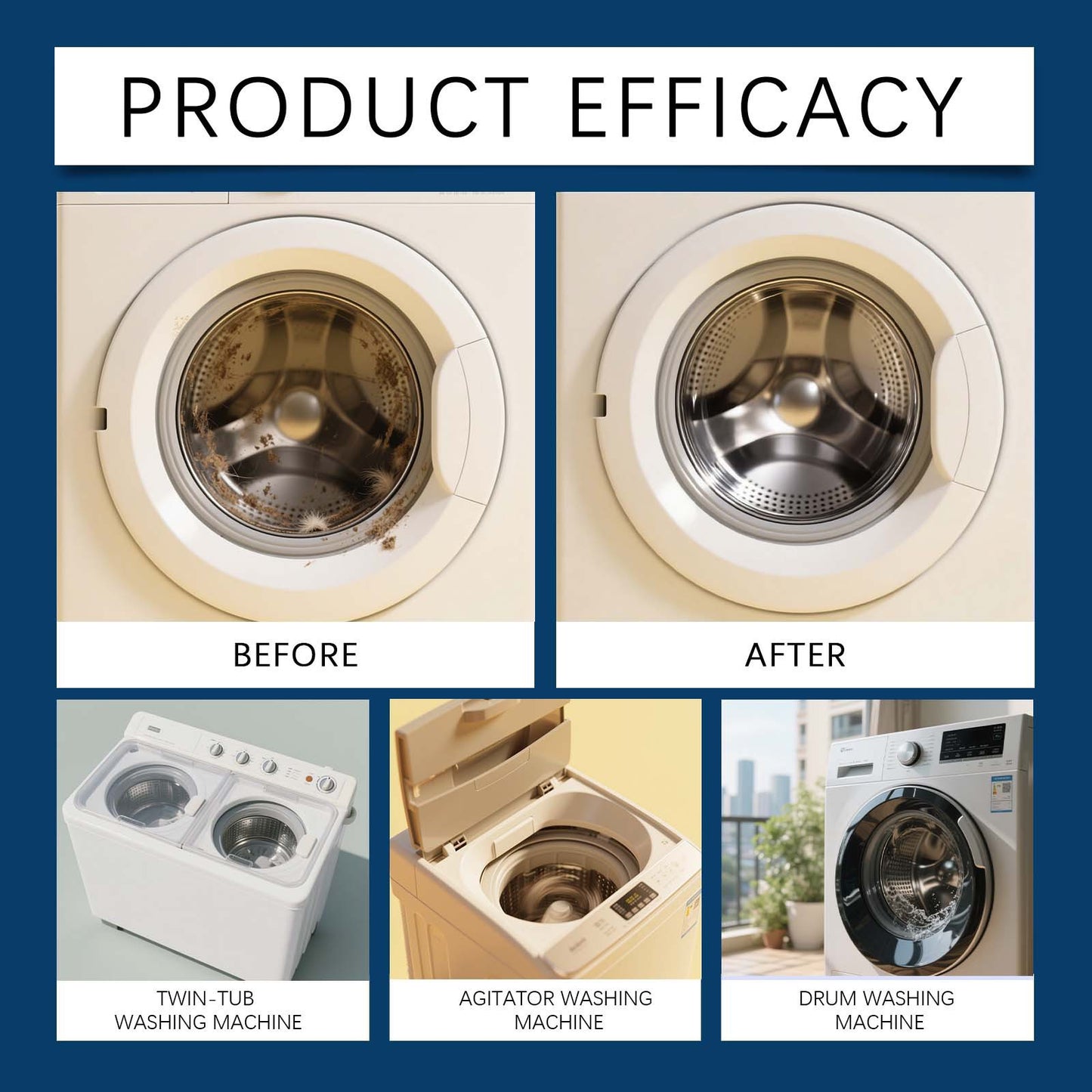 🔥👍 LIMITEDTIME ONLY 50% OFF - Eco Washing Machine Cleaner - Beat Pet Odors, Mold