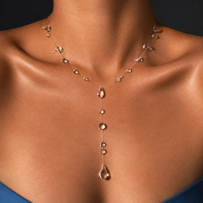 ✨ Water Drop Inspiration Series Jewelry 💧 Delicate Teardrop Design with Timeless Elegance